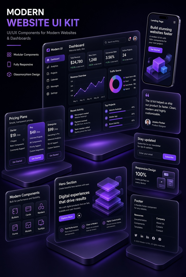Modern Website UI Kit